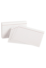 MEAD INDEX CARDS - 3"x5" - RULED WHITE - 100 PACK