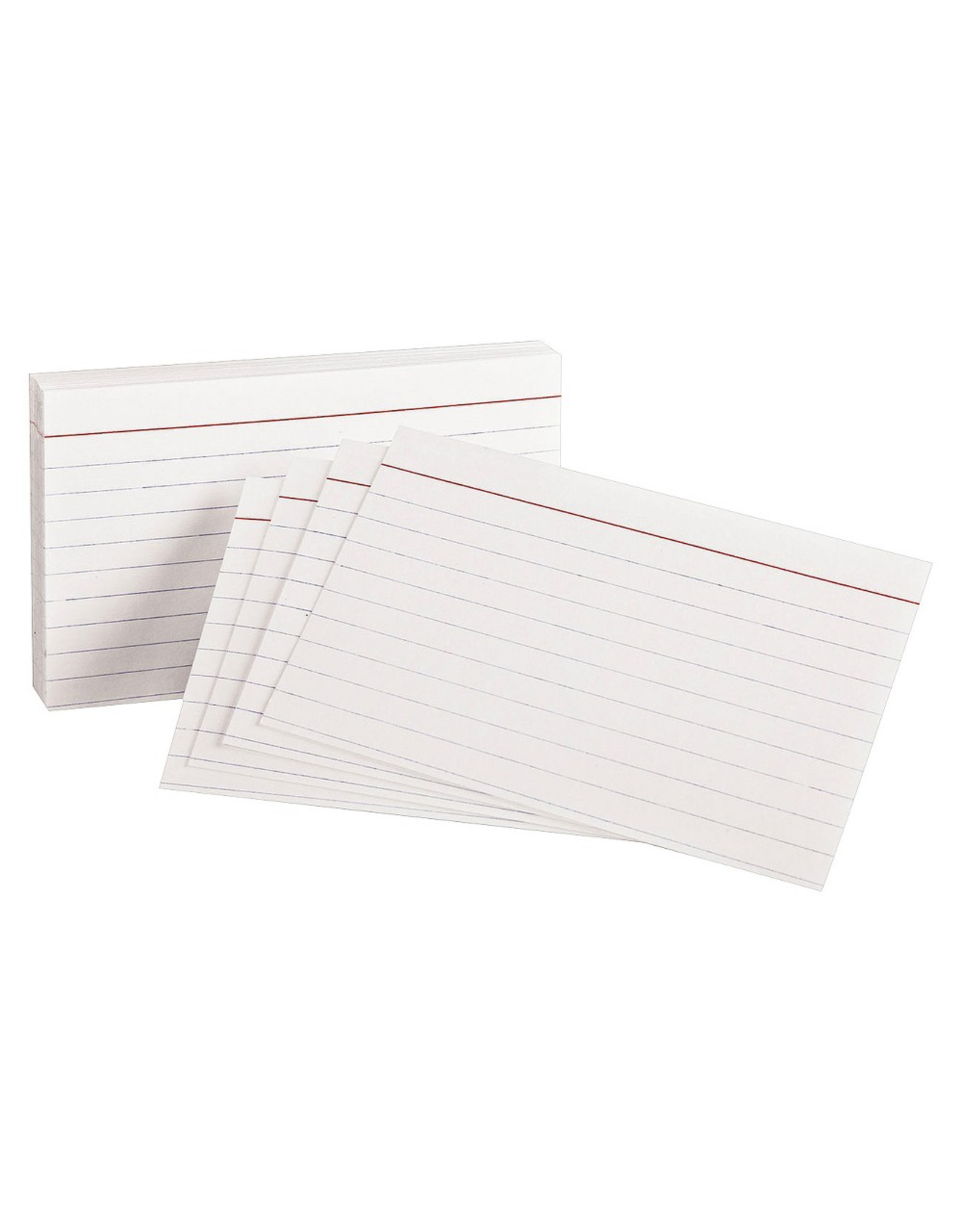 MEAD INDEX CARDS - 3"x5" - RULED WHITE - 100 PACK