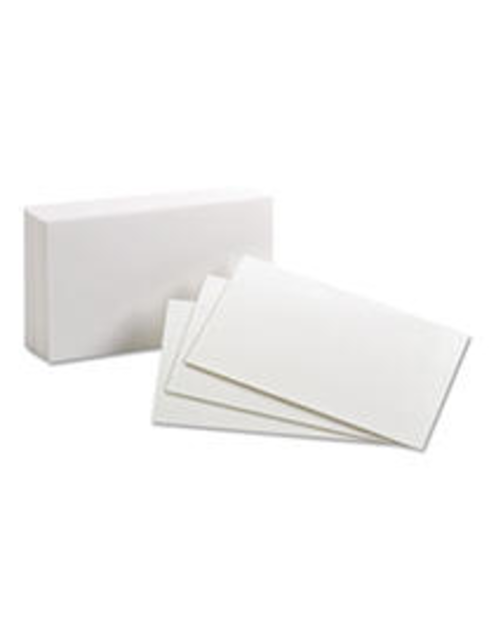 INDEX CARDS: 3"x5" BLANK WHITE - 100 PACK