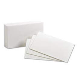 INDEX CARDS: 3"x5" BLANK WHITE - 100 PACK