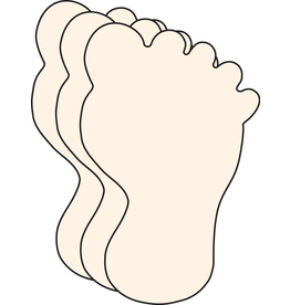CUT-OUTS: FOOT 3"  MANILA 31 PACK