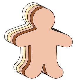 CUT-OUTS: MULTICULTURAL PERSON 5.5" 31 PACK
