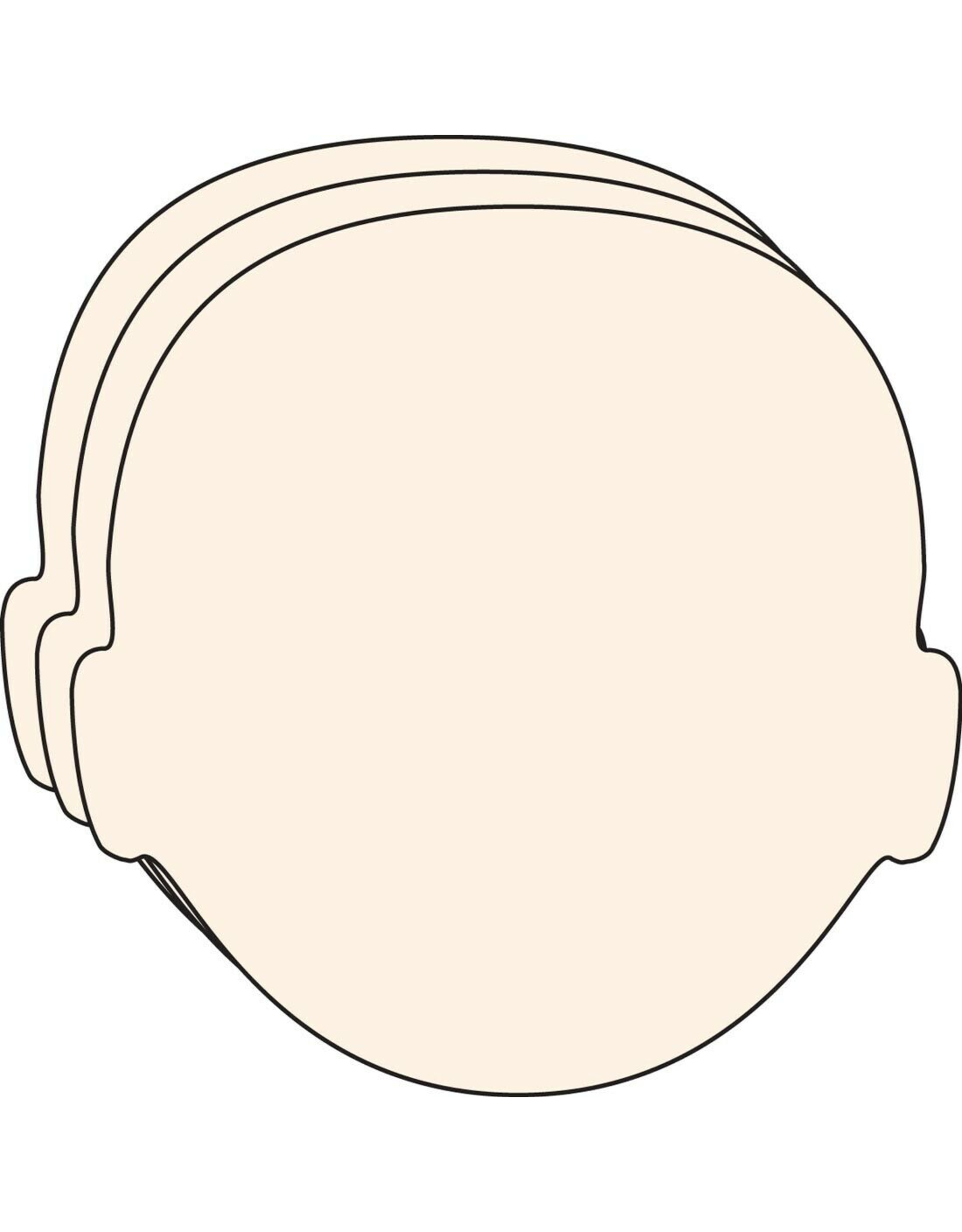 CUT OUT: LARGE FACE MANILA 5"x5" - 31 PACK