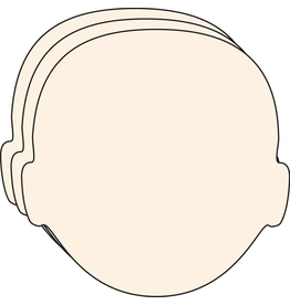 CUT OUT: LARGE FACE MANILA