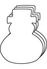 CUT-OUTS : SNOWMAN 5" 31 PACK