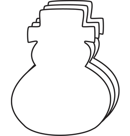 CUT-OUTS : SNOWMAN 5" 31 PACK