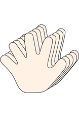 CUT-OUTS: HANDS 3" 31 PACK