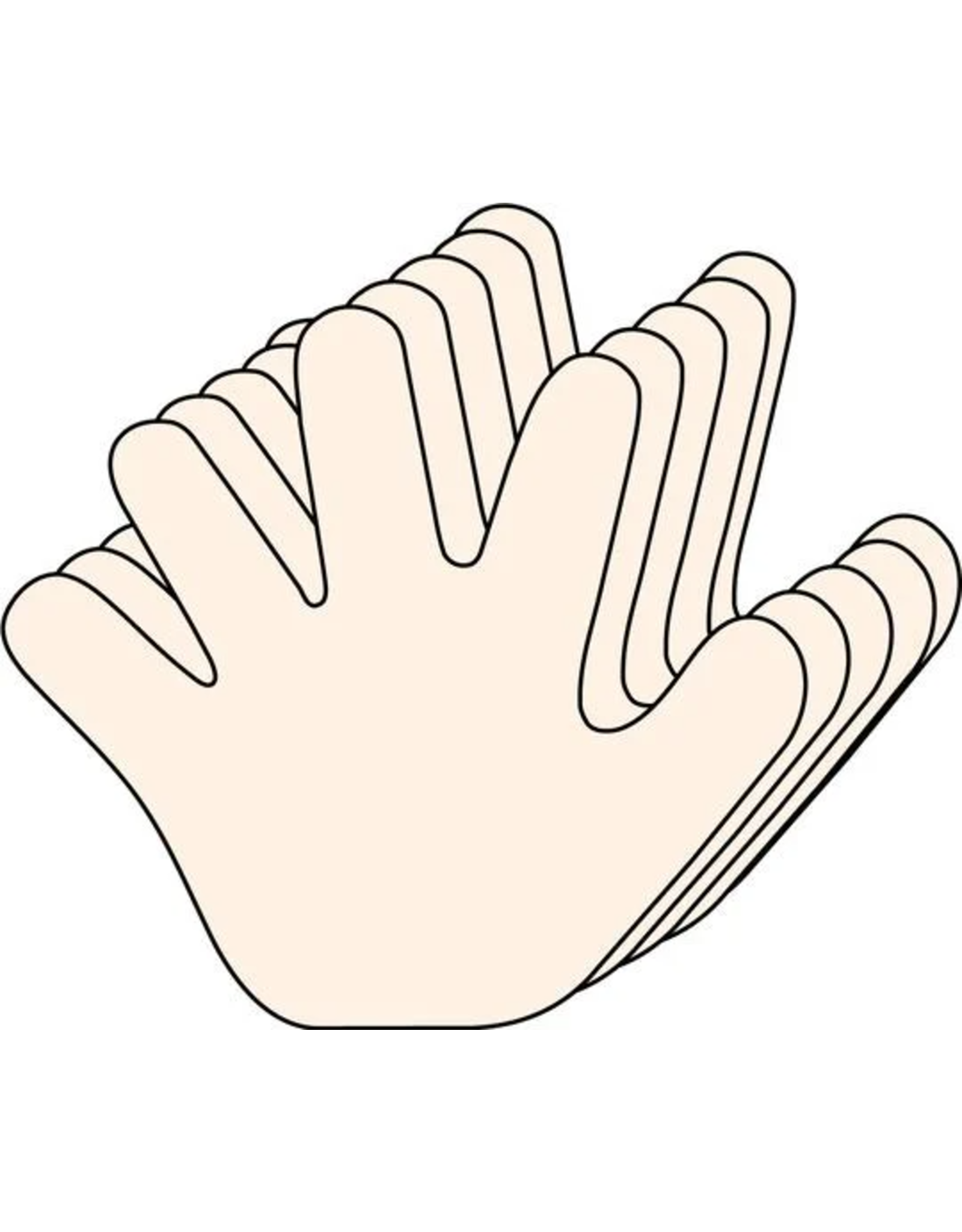 CUT-OUTS: HANDS 3" 31 PACK