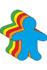 CUT-OUTS: PERSON  ASSORTED COLOR 3" 31 PACK