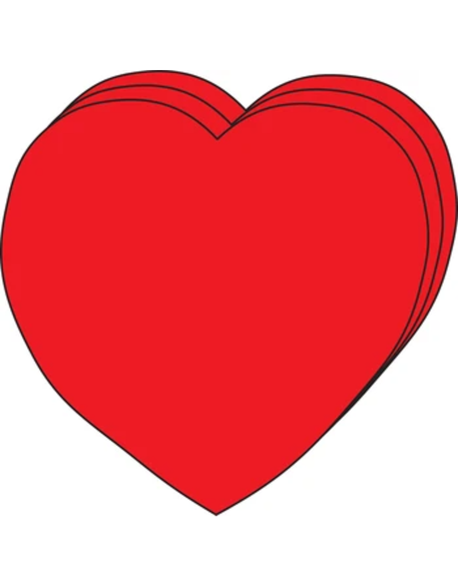 CUT-OUTS -  HEART SMALL 2.5" 31PC