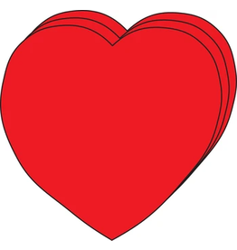 CUT-OUTS -  HEART SMALL 2.5" 31PC