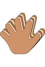 CUT-OUTS: HANDS MULTICULTURAL 5.5" 31 PACK