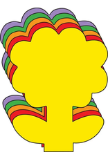 CUT-OUTS: FLOWER 5.5"X5.5" 31 PACK