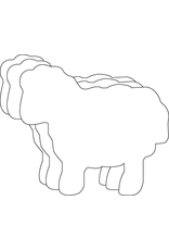 CUT OUT: LARGE SHEEP