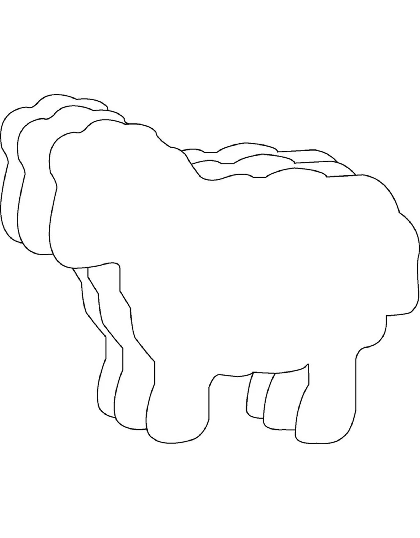 CUT OUT: LARGE SHEEP