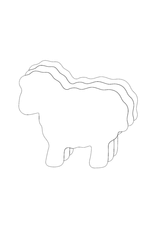 CUT OUT: SMALL SHEEP 3" 31pc