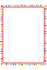 COMPUTER DESIGN PAPER:  HEARTS 8.5X11  50 SHEETS