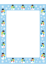COMPUTER DESIGN PAPER: SNOWMAN 8.5"X11" - 30 SHEETS