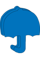 CUT OUT: UMBRELLA 3"X3" 31 PACK