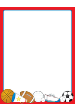 COMPUTER DESIGN PAPER: SPORTS 8.5"X11" - 50 SHEETS