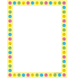 COMPUTER DESIGN PAPER:  SMILE  8.5X11 50 SHEETS
