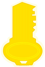 NOTEPAD: KEY LARGE 50 SHT