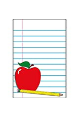 NOTEPAD: NOTEPAPER WITH APPLE