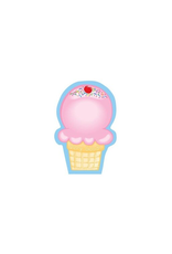 MINI NOTEPAD : ICE CREAM CONE 3"X3" - 35 SHEETS