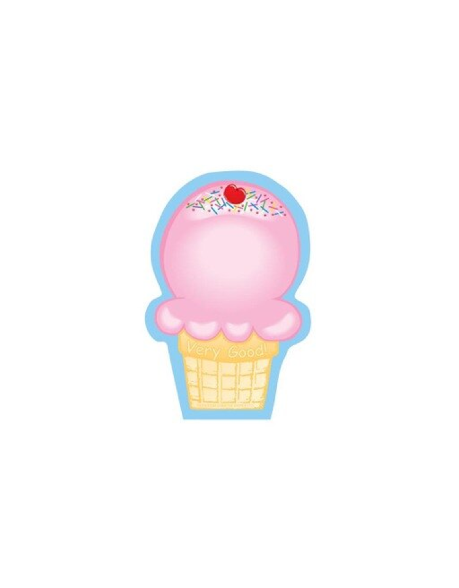 MINI NOTEPAD : ICE CREAM CONE 3"X3" - 35 SHEETS