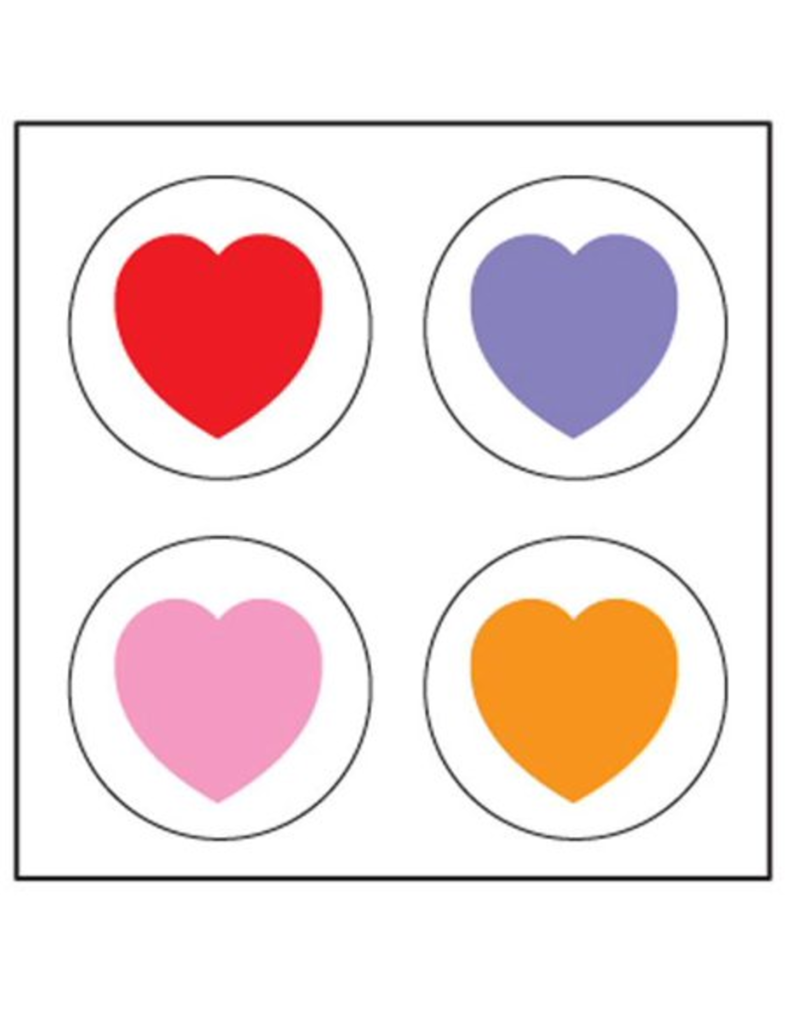 INCENTIVE STICKER: HEARTS 864 STICKERS