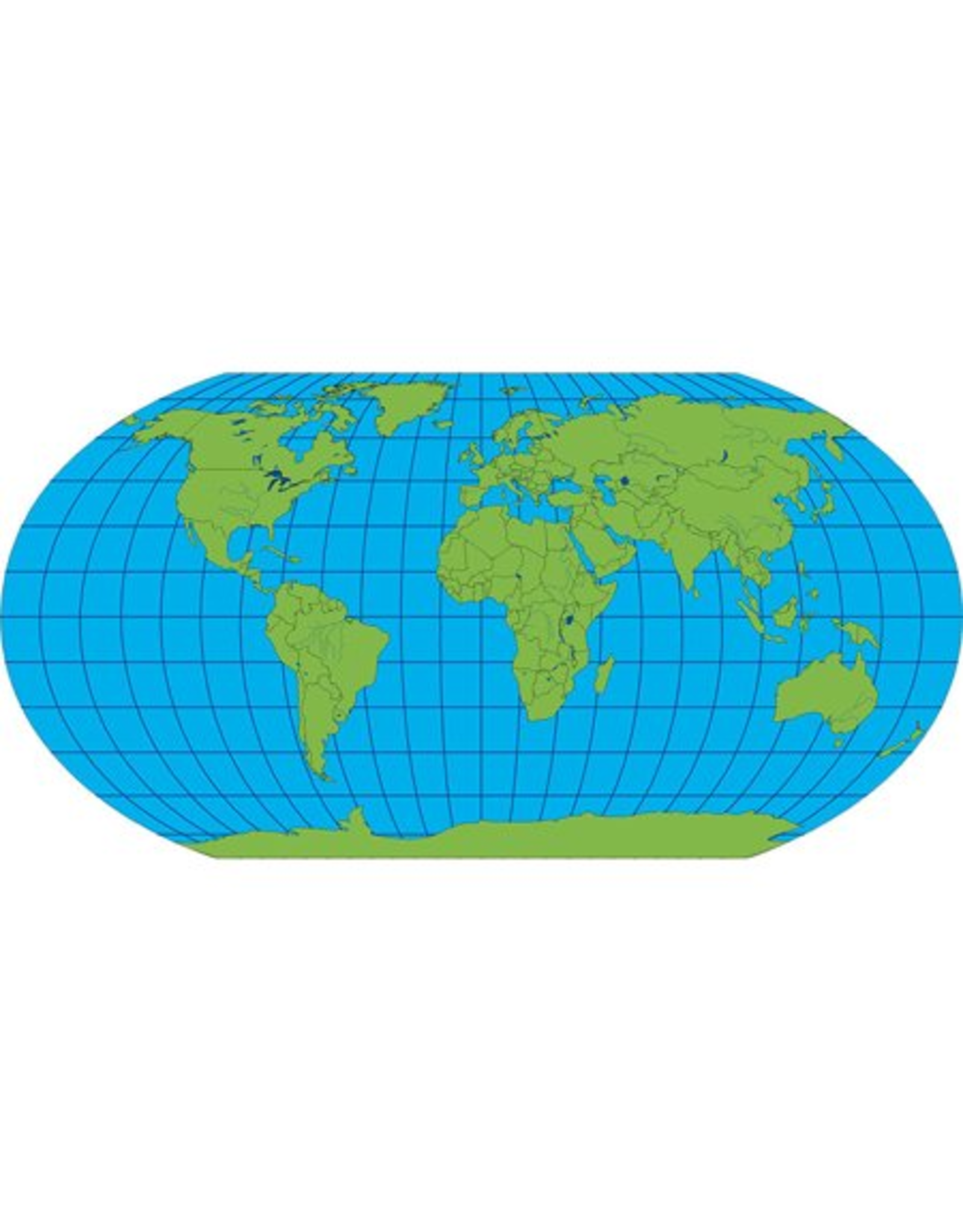 MAP PAD: WORLD UNLABELED 30 SHETS 9"X16"