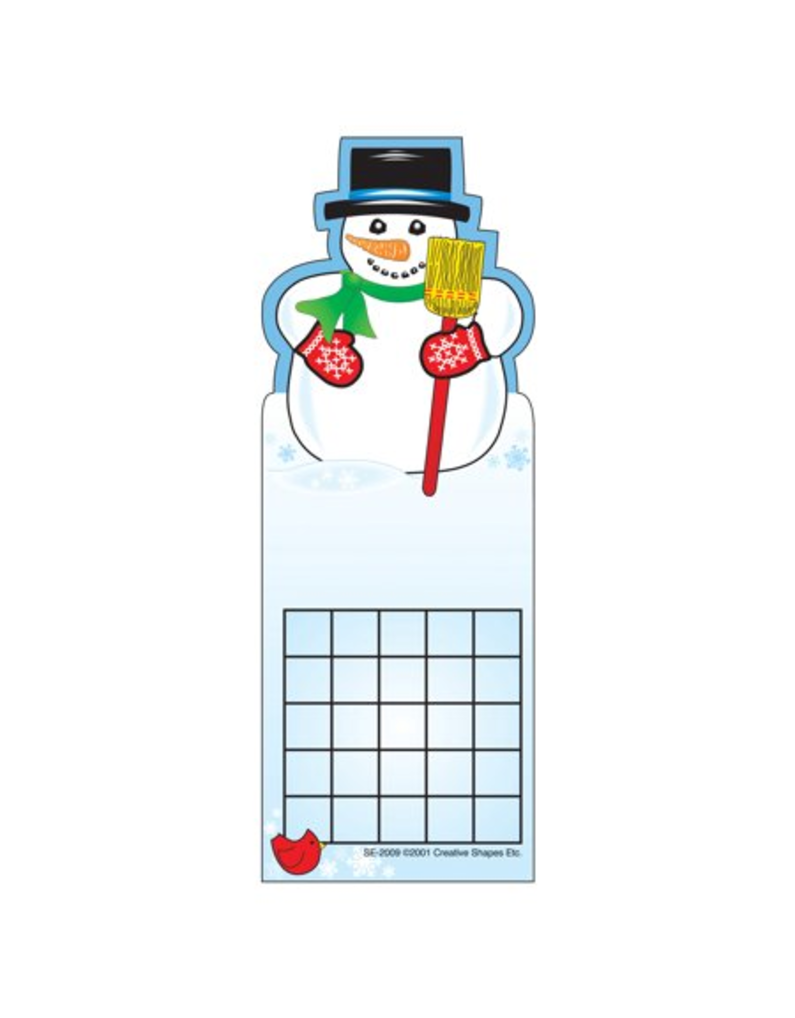 INCENTIVE BOOKMARK CHART: SNOWMAN 24 PACK