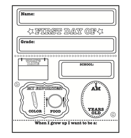 POSTER: FIRST DAY OF SCHOOL