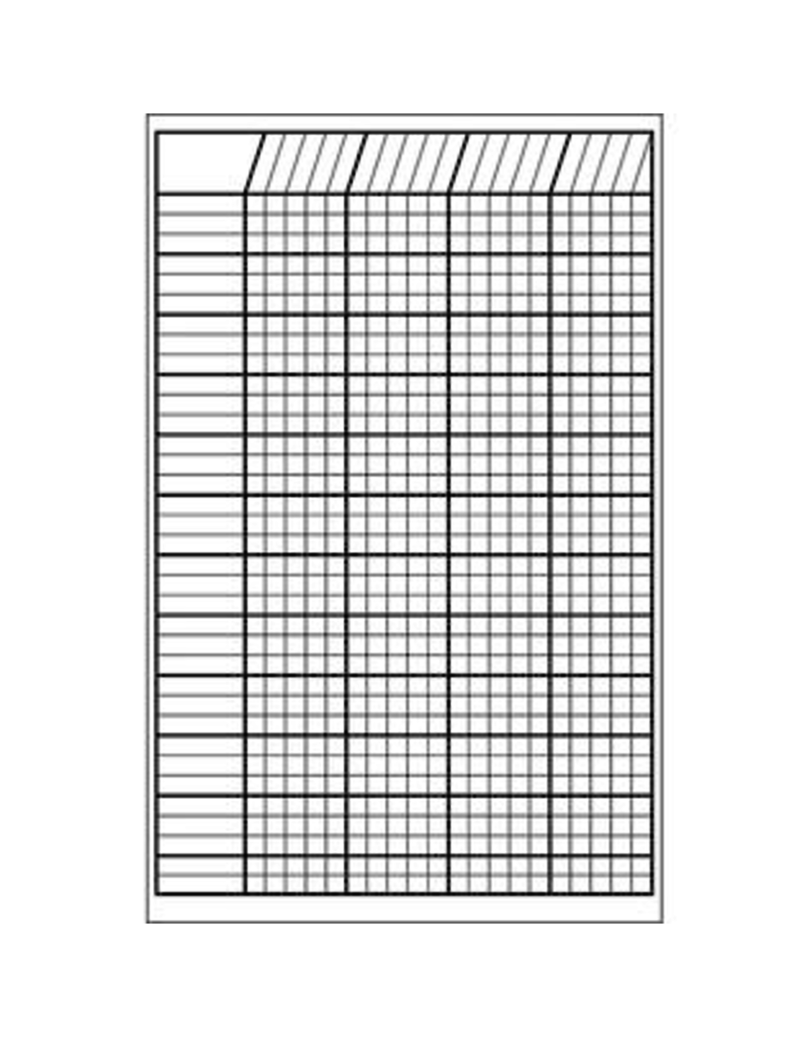 INCENTIVE CHART VERTICAL: 14"X22" WHITE