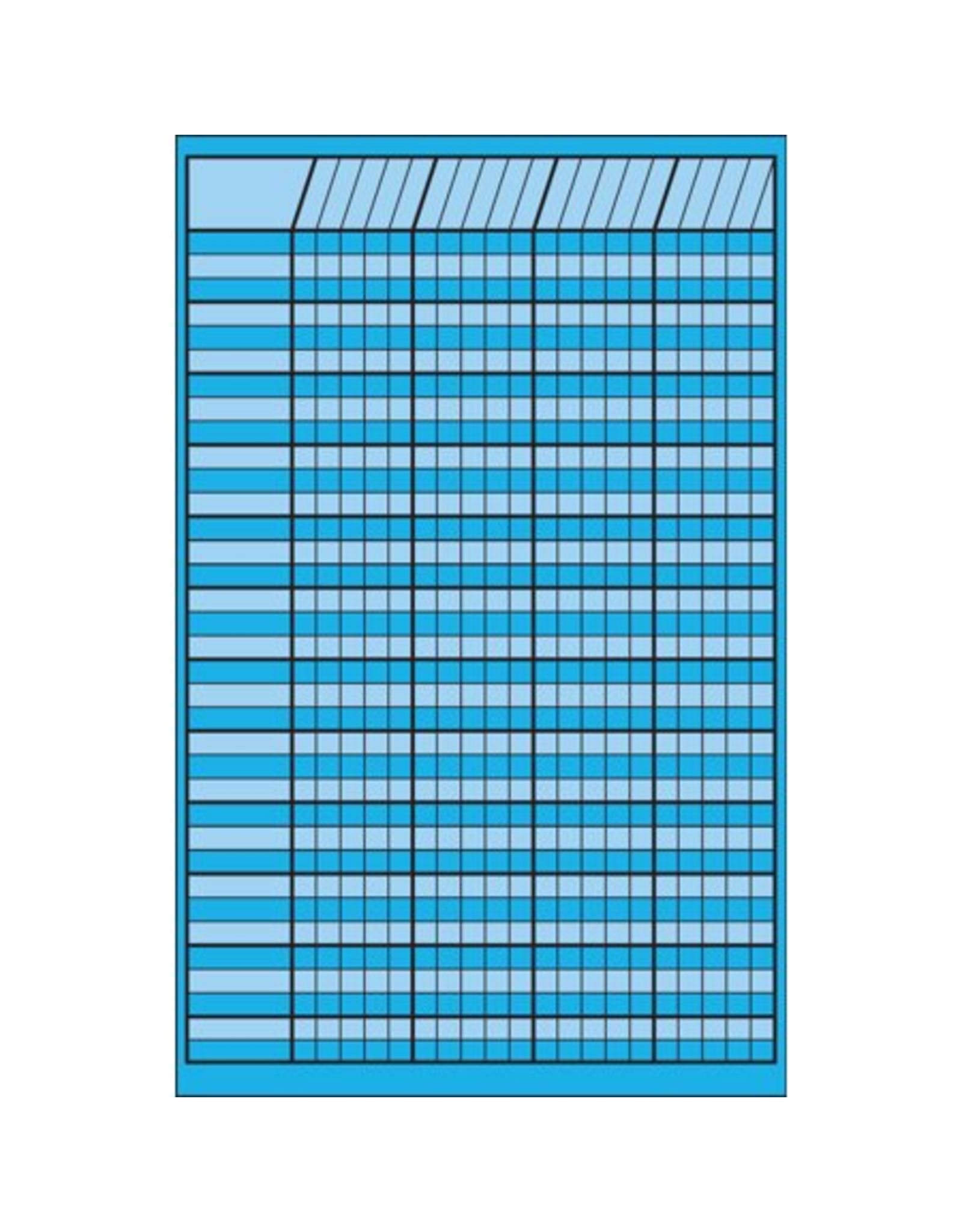 INCENTIVE  CHART VERTICAL: 14"X22" BLUE