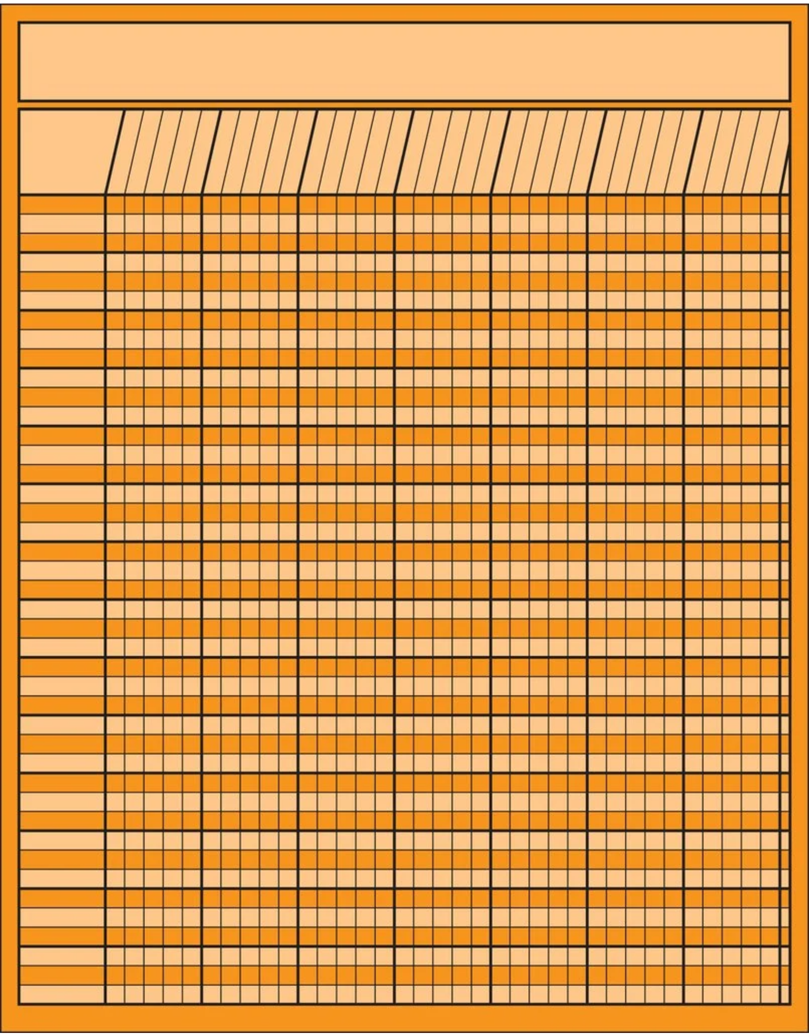 INCENTIVE CHART VERTICAL: 22"X28" ORANGE
