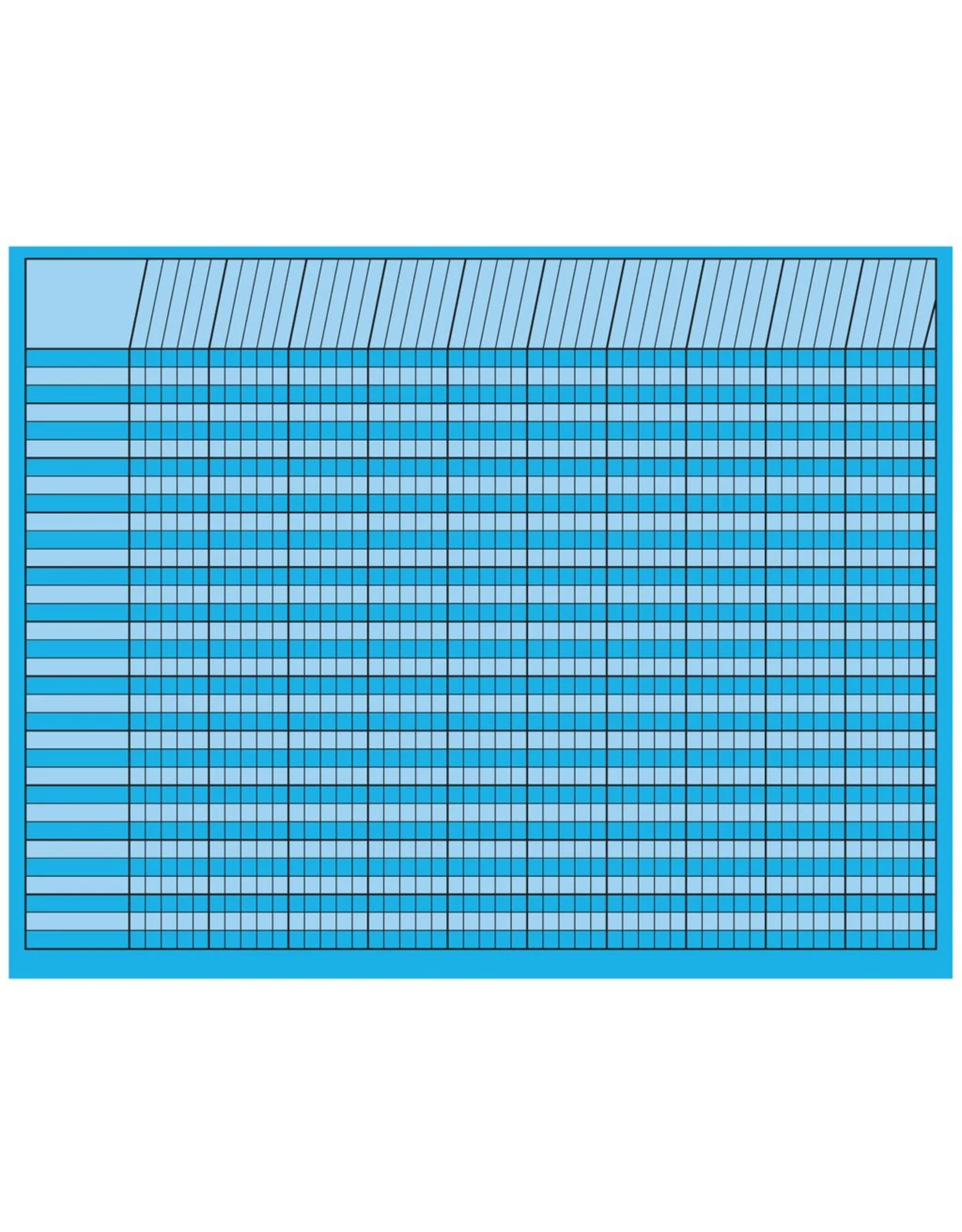 INCENTIVE CHART, HORIZONTAL : 22"X28" BLUE