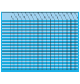INCENTIVE CHART, HORIZONTAL : 22"X28" BLUE