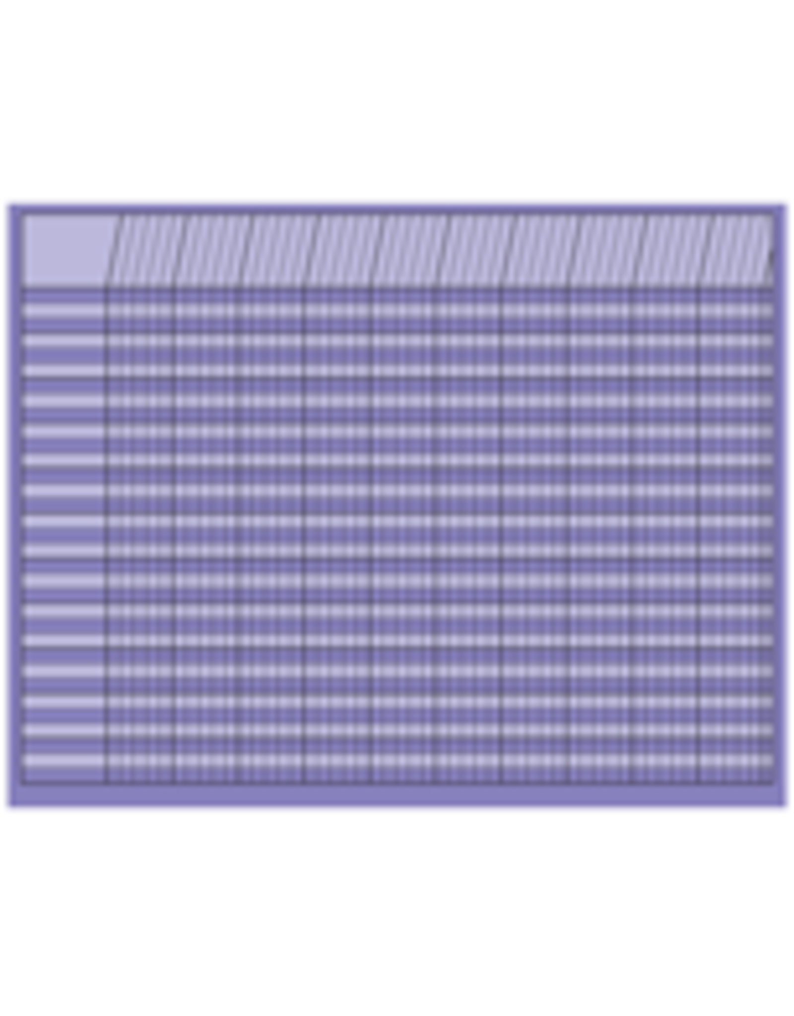 INCENTIVE CHART, HORIZONTAL : 22"X28" LAVENDER