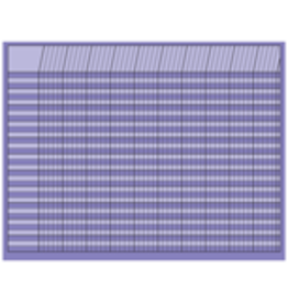 INCENTIVE CHART, HORIZONTAL : 22"X28" LAVENDER