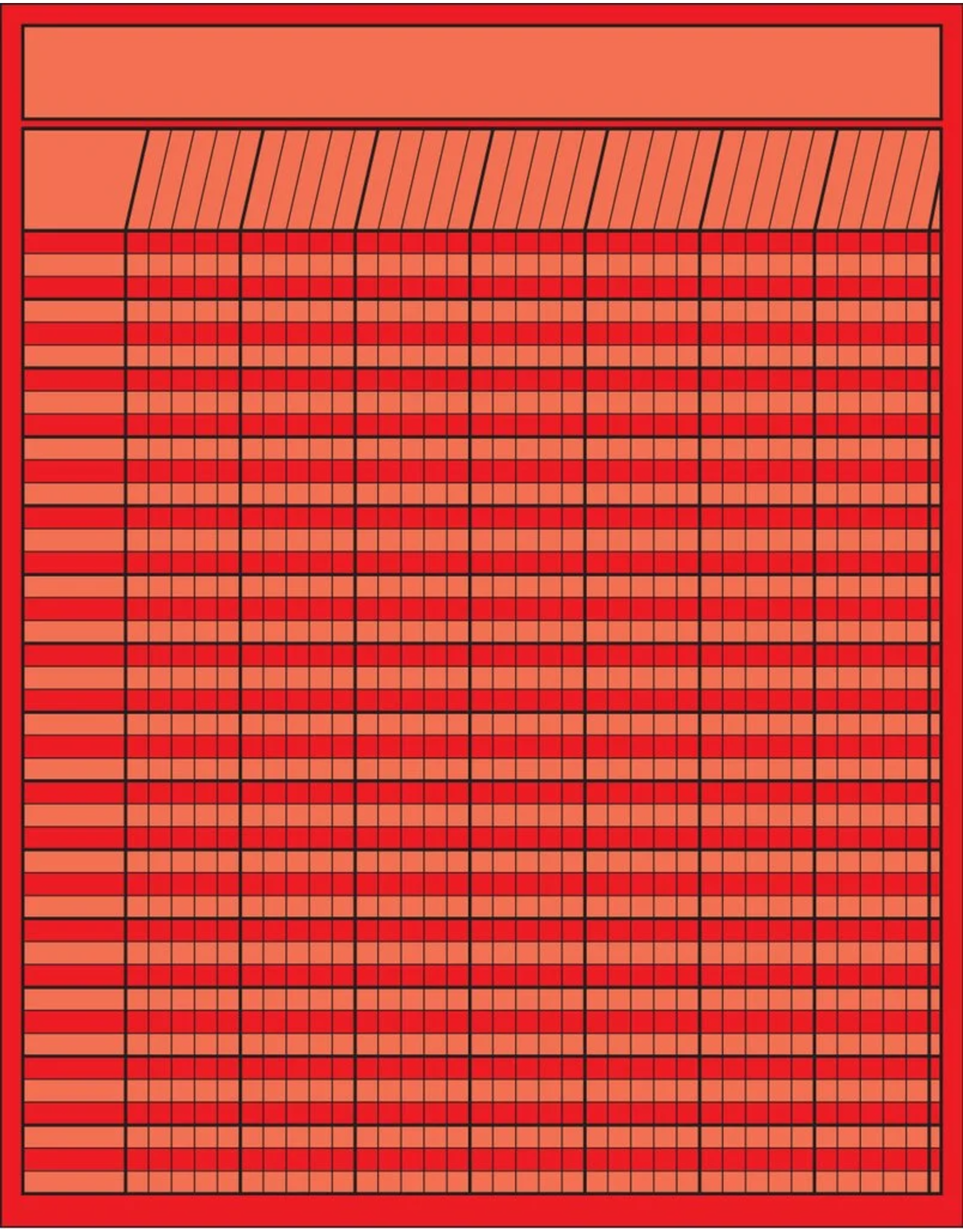 INCENTIVE  CHART VERTICAL: 22"X28" RED