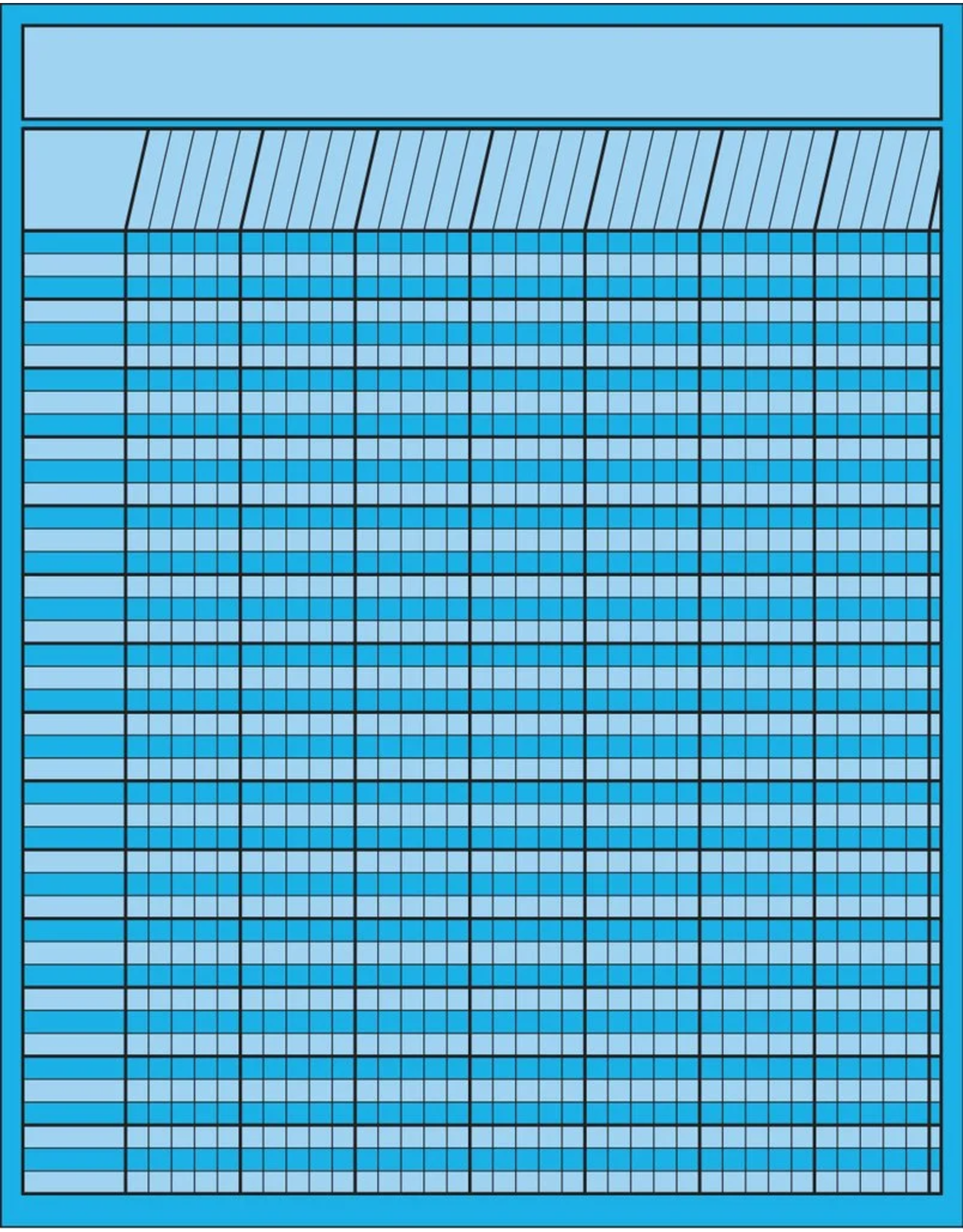 INCENTIVE  CHART VERTICAL:  22"X28" BLUE