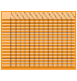 INCENTIVE CHART, HORIZONTAL : 22"X28" ORANGE