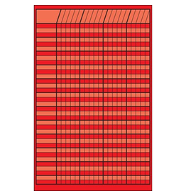 INCENTIVE CHART VERTICAL: 14"X22" RED