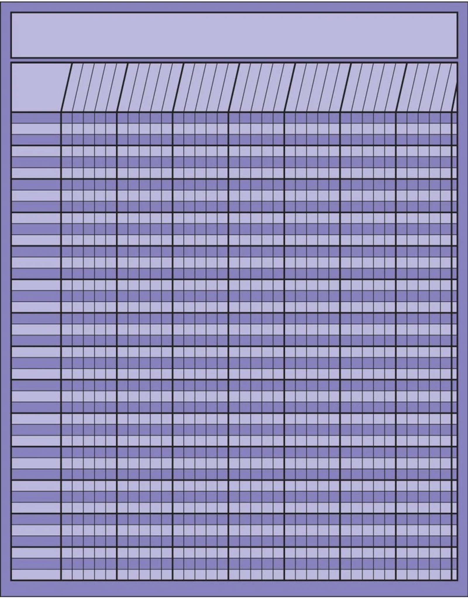INCENTIVE CHART, VERTICAL: 22"X28" LAVENDER