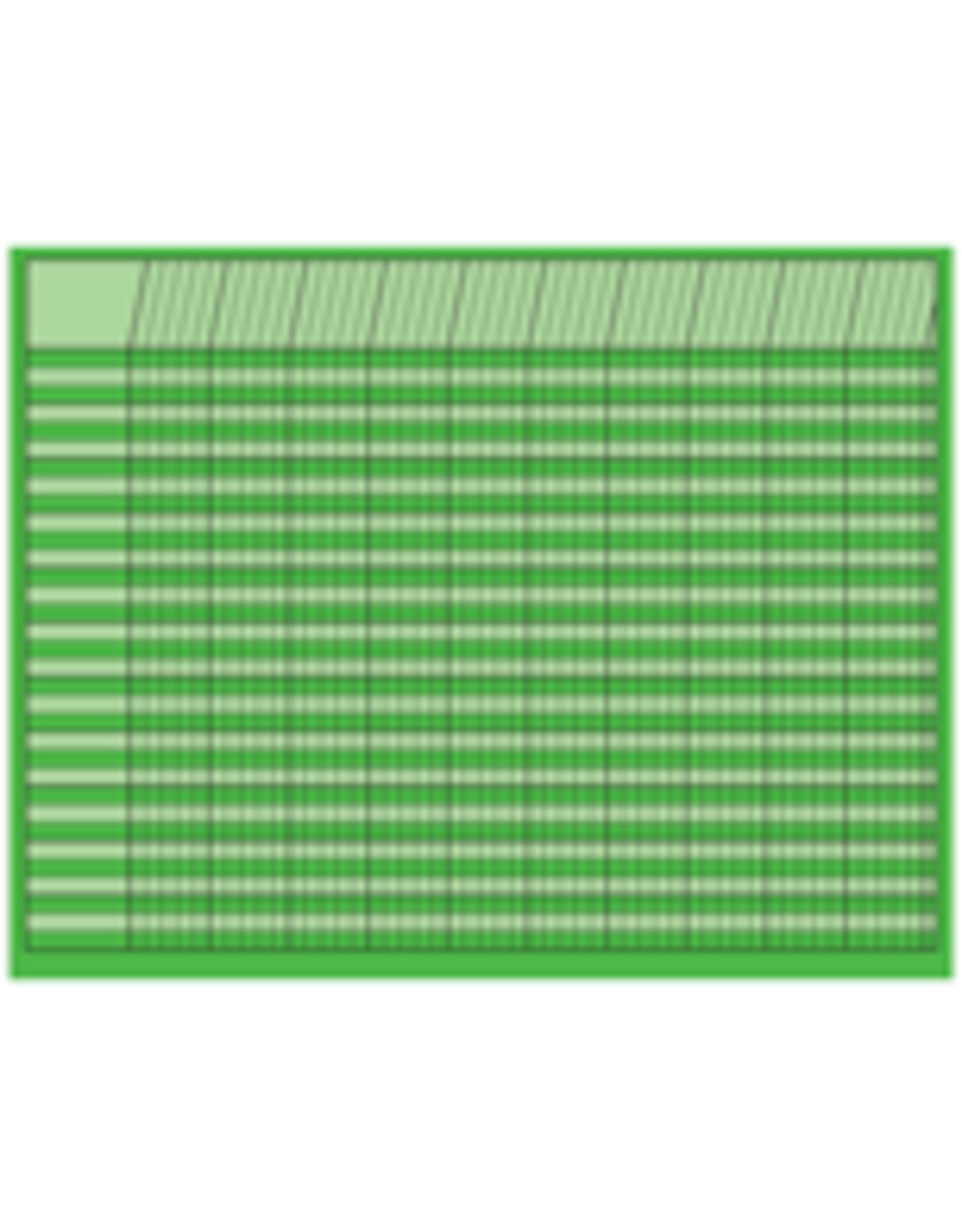INCENTIVE CHART, HORIZONTAL :  22"X28" GREEN