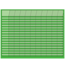INCENTIVE CHART, HORIZONTAL :  22"X28" GREEN