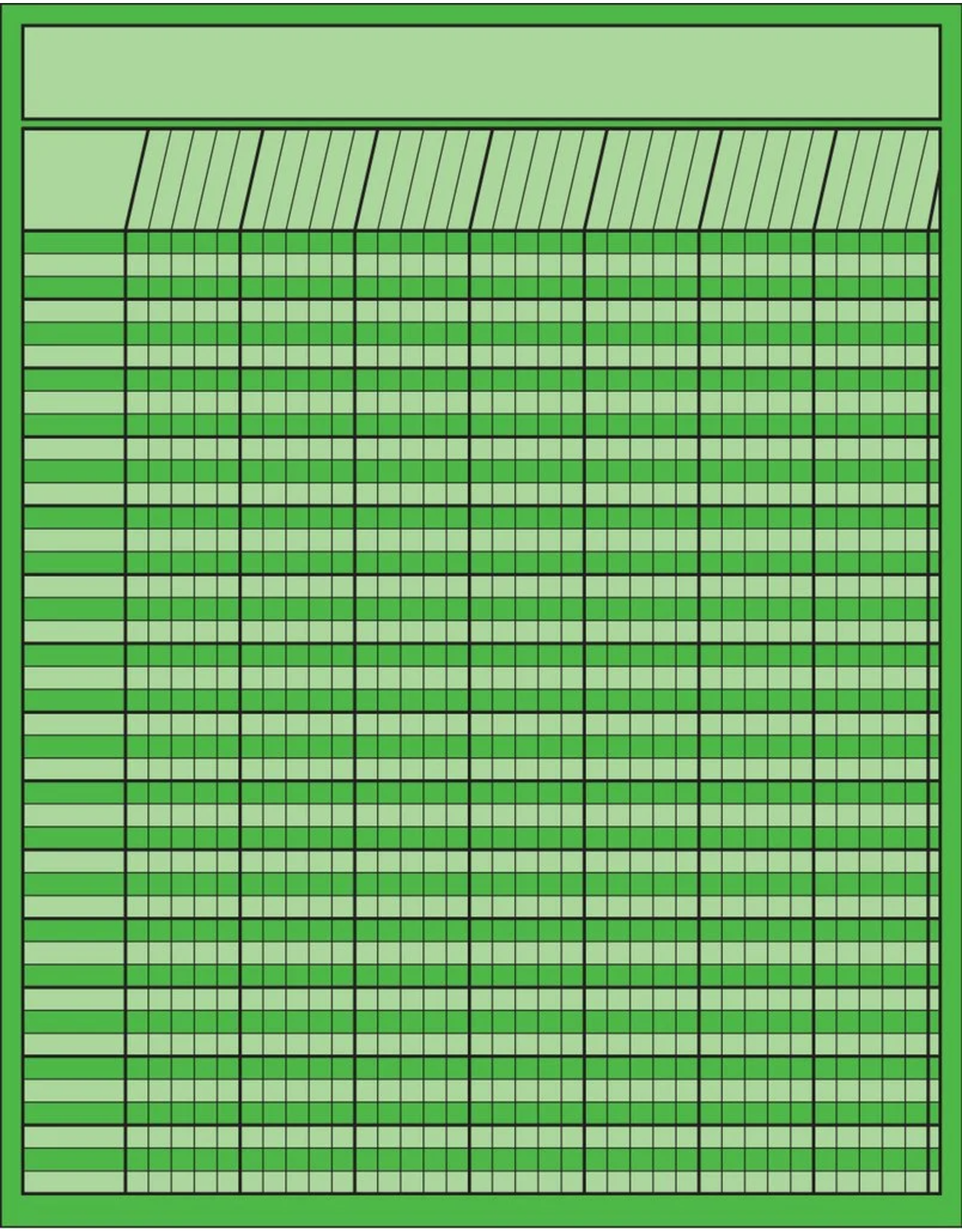 INCENTIVE  CHART VERTICAL: 22"X28" GREEN