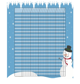 INCENTIVE CHART: SNOWMAN 22"X28"