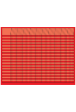 INCENTIVE  CHART, HORIZONTAL : 22"X28" RED